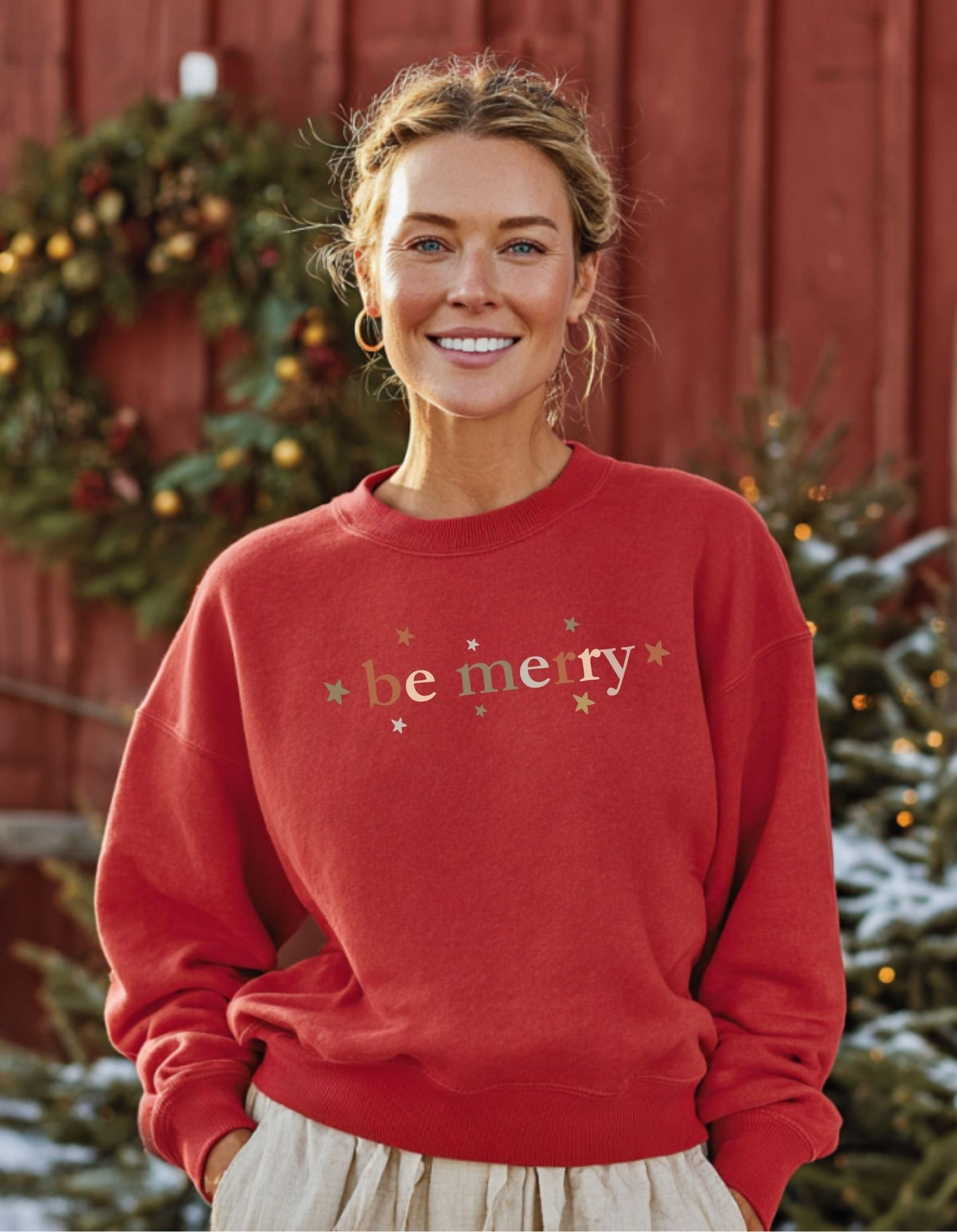 Women's Be Merry Sweatshirt