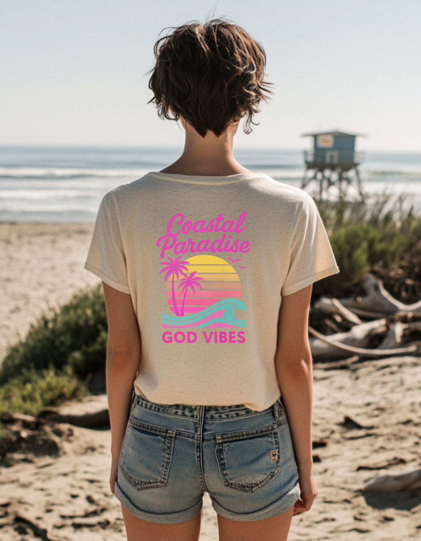 Women's Coastal Paradise Short Sleeve Tee