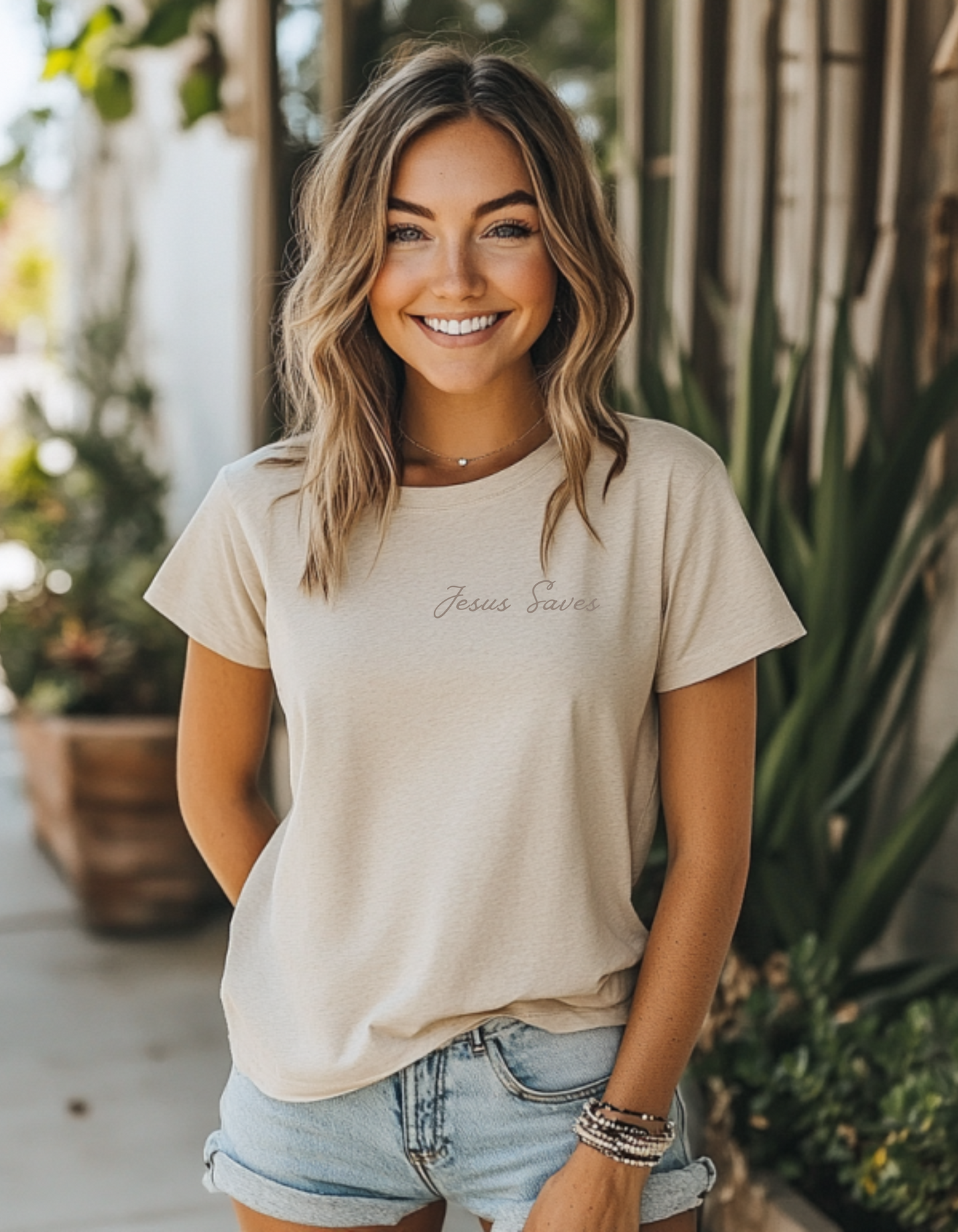 Women's Jesus Saves Short Sleeve Tee