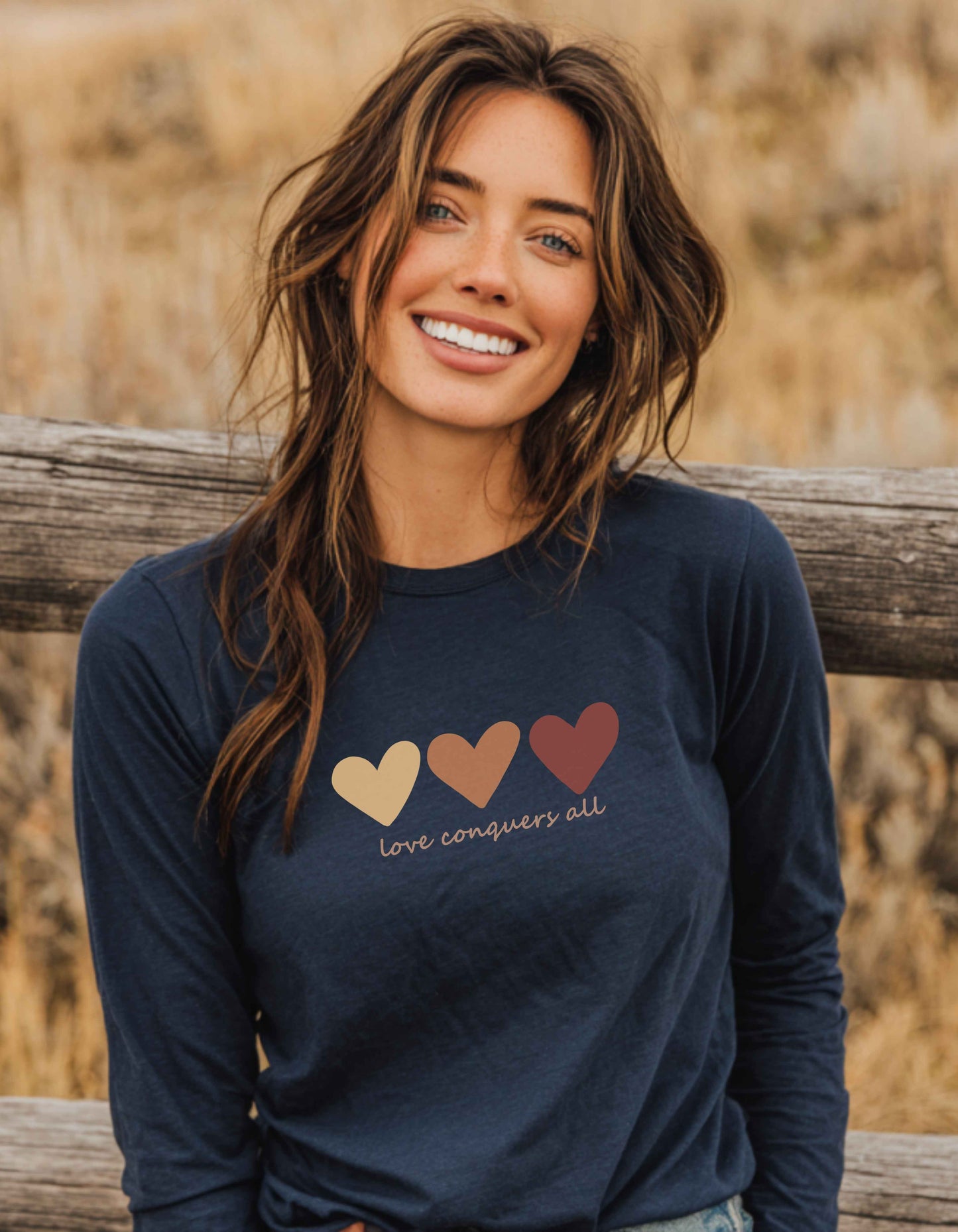 Women's Love Conquers All Long Sleeve Tee