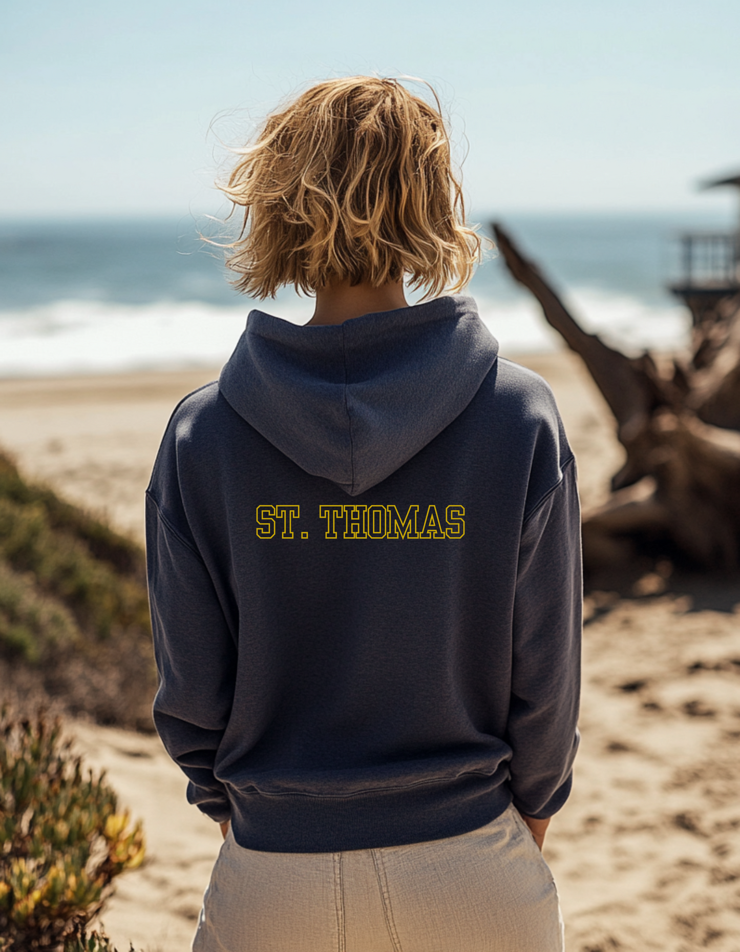 Women's St. Thomas Knights front and Back Print hoodie