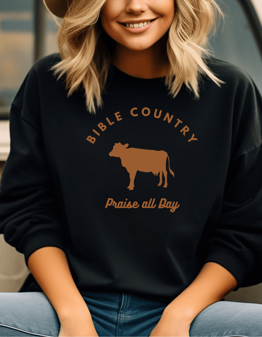 Women's Bible Country Pray All Day Sweatshirt