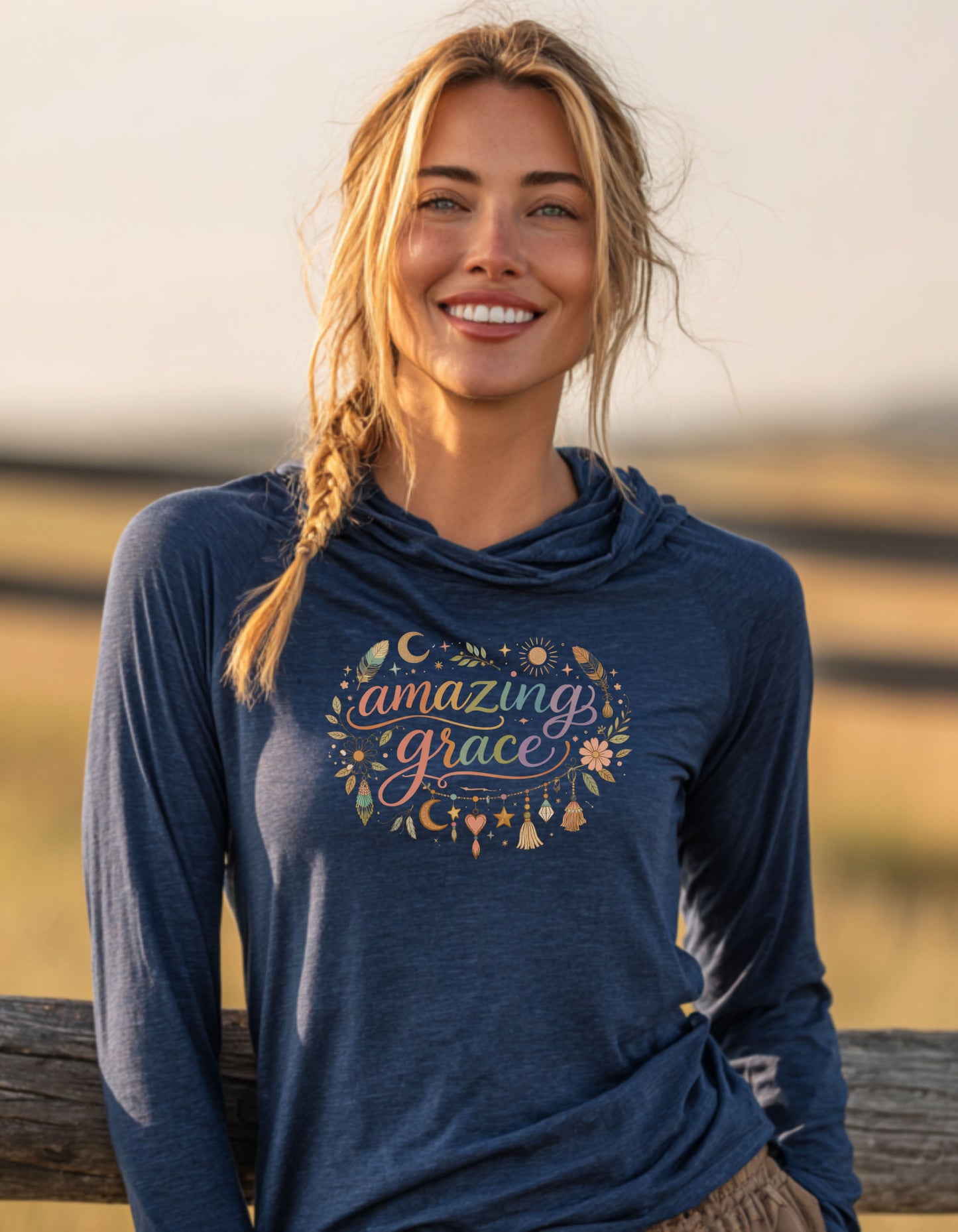Women's Amazing Grace Hooded Long-Sleeve Tee