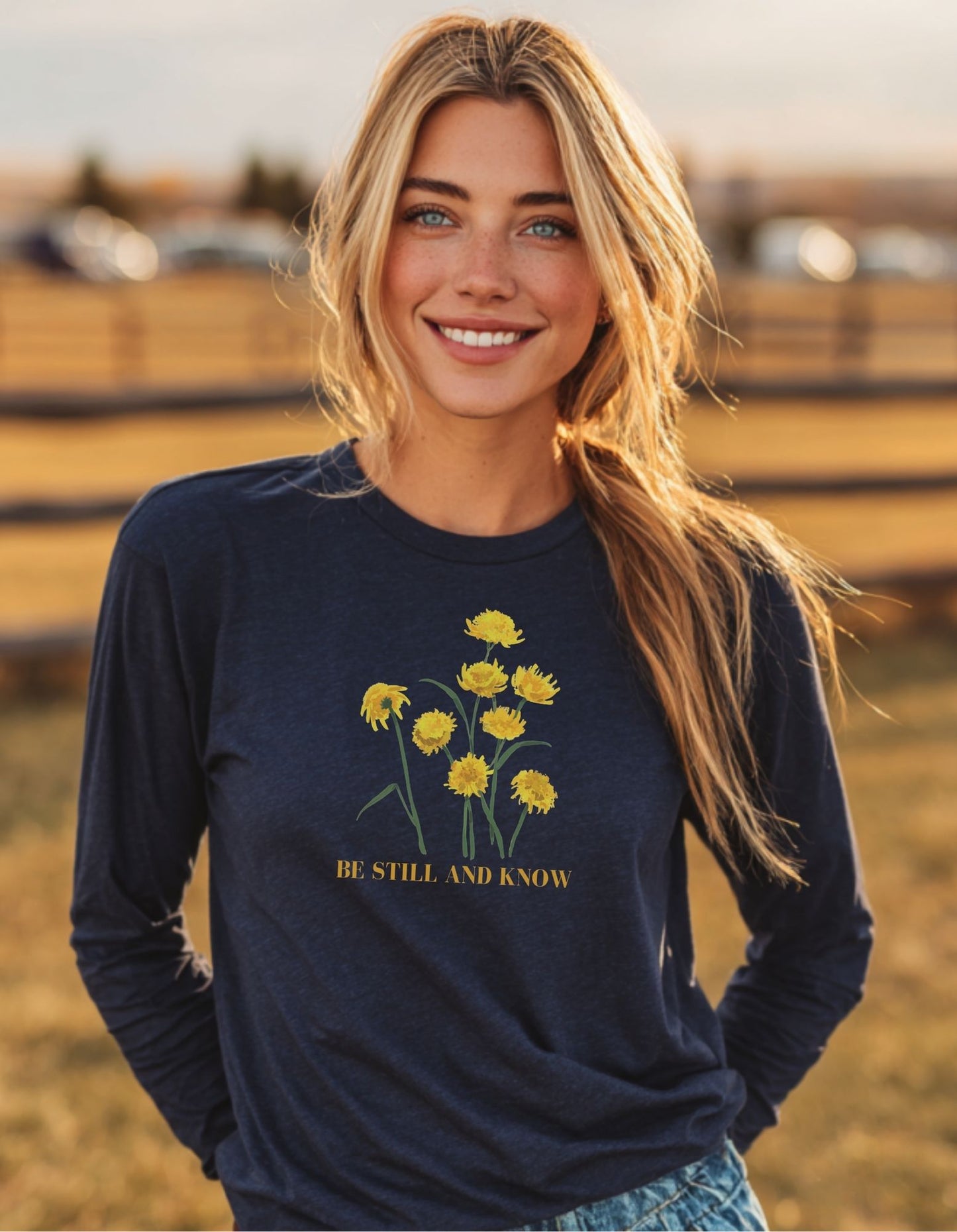 Women's Be Still And Know Long Sleeve Tee