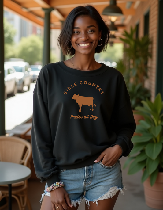 Women's Bible Country Pray All Day Sweatshirt