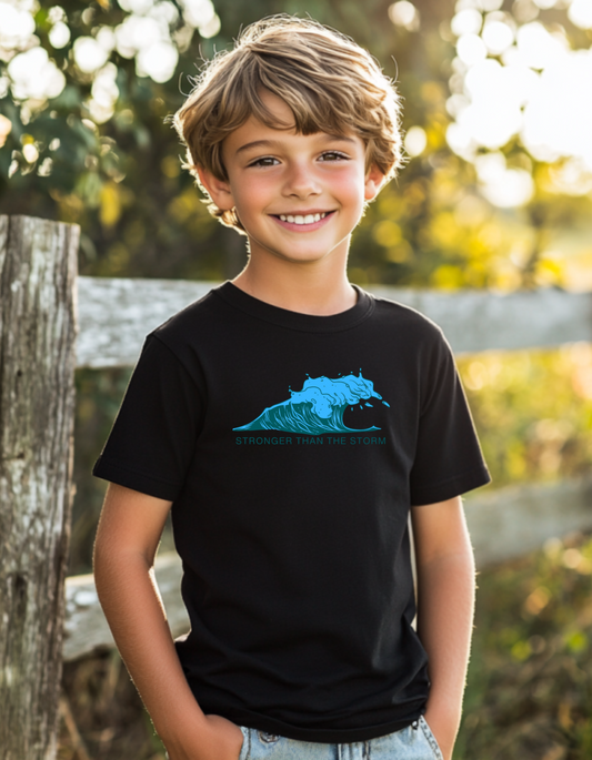 Boy's Stronger Than The Storm Short Sleeve Tee