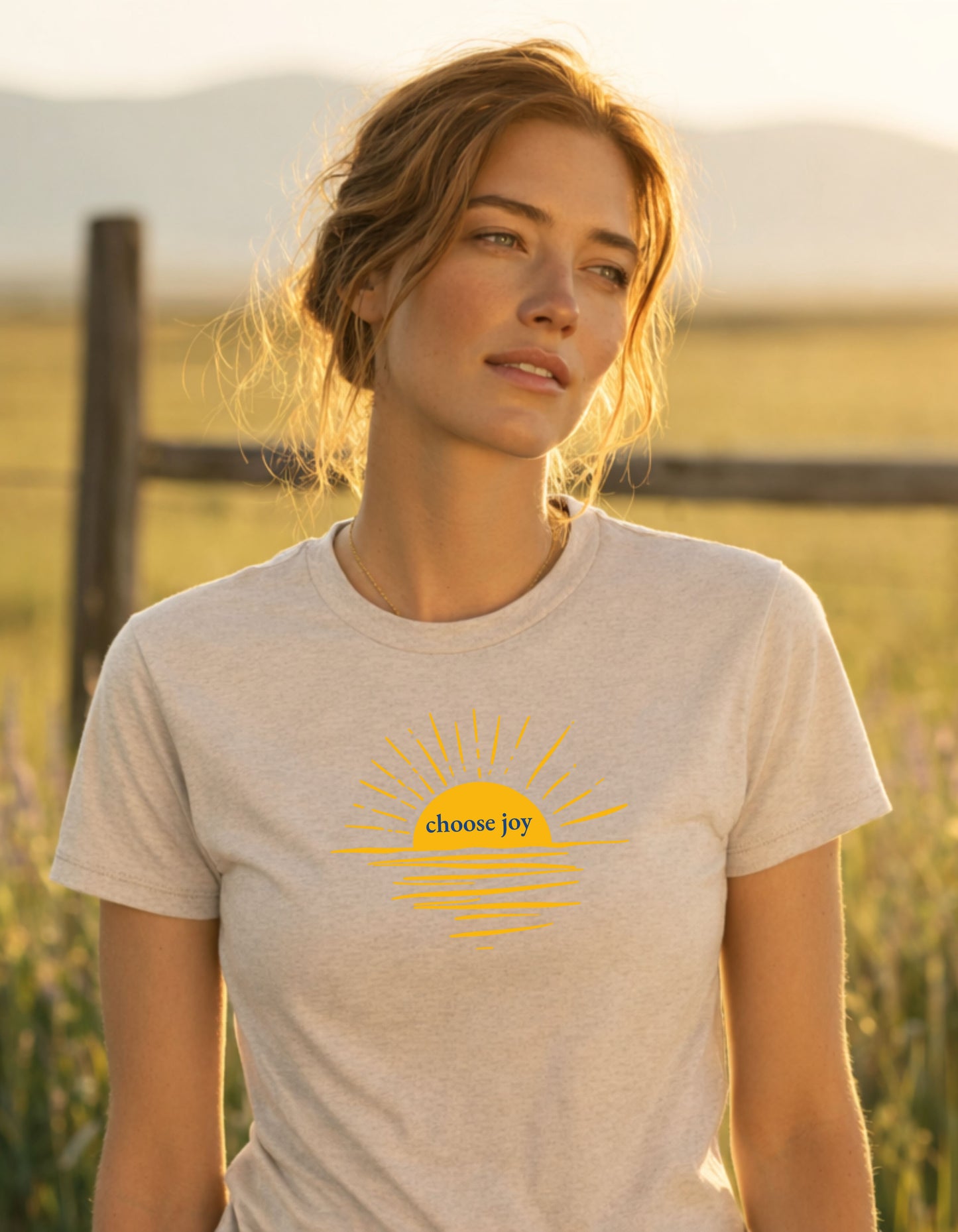 Women's Choose Joy Sunrise Short Sleeve Tee