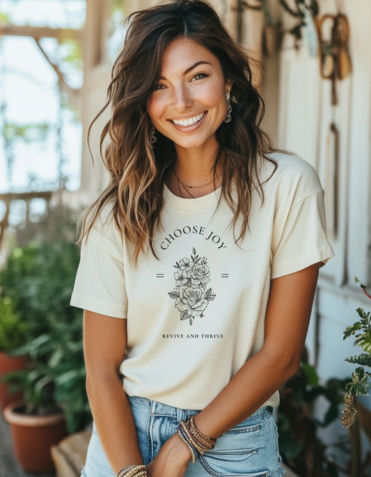 Women's Choose Joy Revive And Thrive Short Sleeve Tee