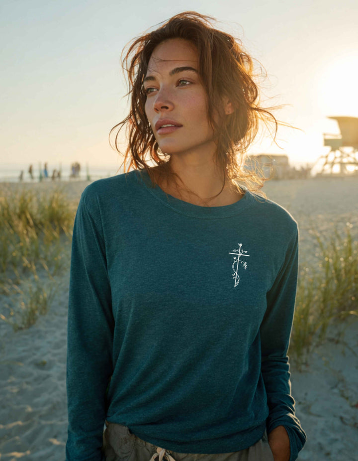 Women's Embroidered Long Sleeve Tee