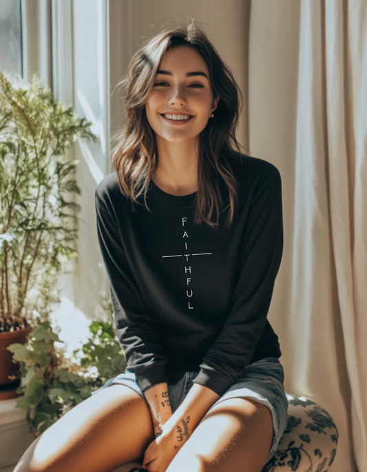 Women's Everyday Faith Faithful Long Sleeve Tee