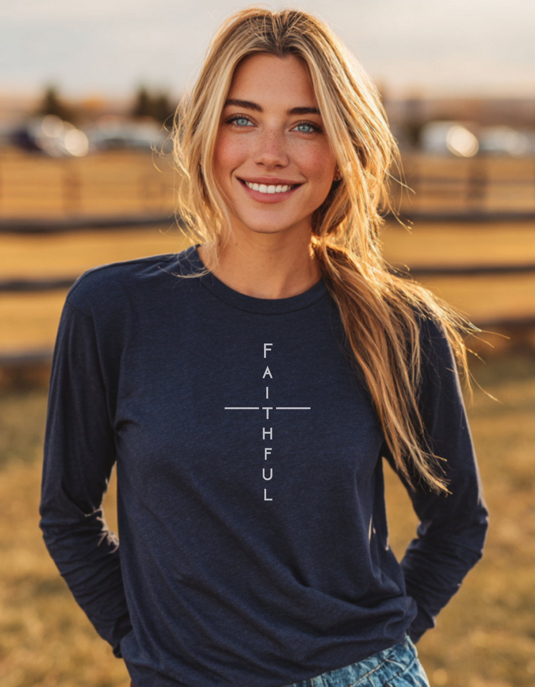Women's Everyday Faith Faithful Long Sleeve Tee