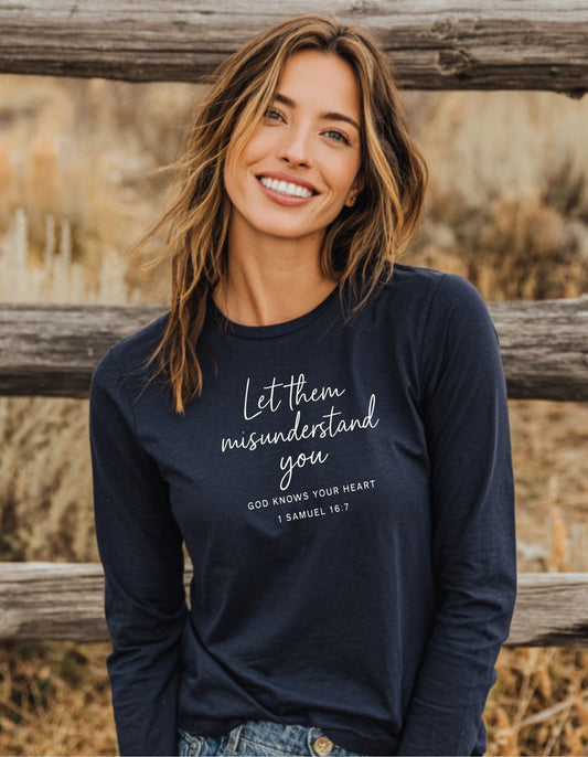 God Knows Your Heart Long Sleeve Tee