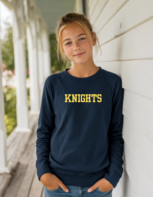 Youth Unisex St. Thomas Yellow Logo Crewneck Sweatshirt