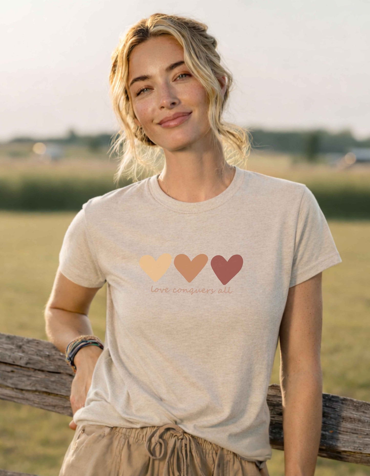 Women's Love Conquers All Short Sleeve Tee