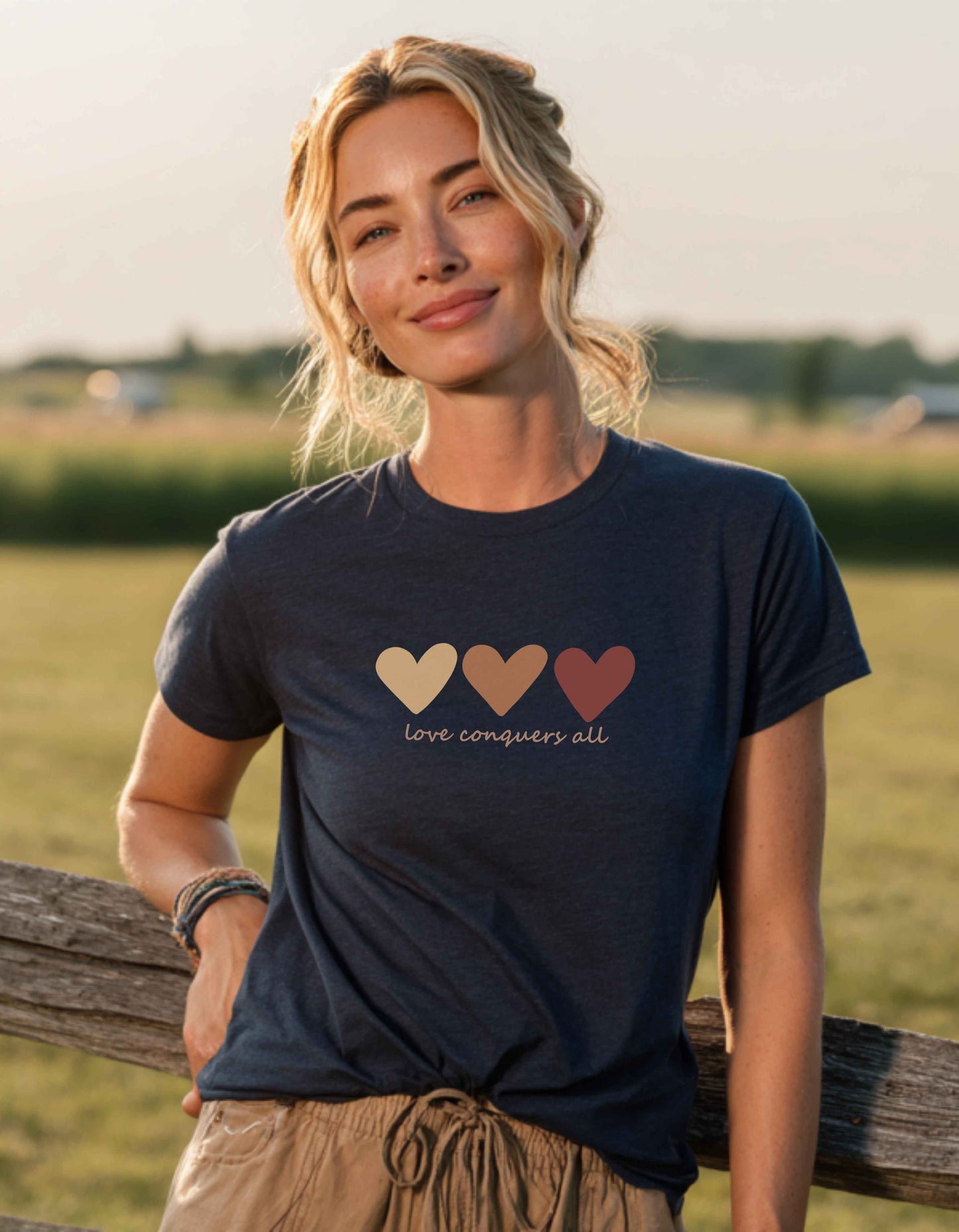 Women's Love Conquers All Short Sleeve Tee