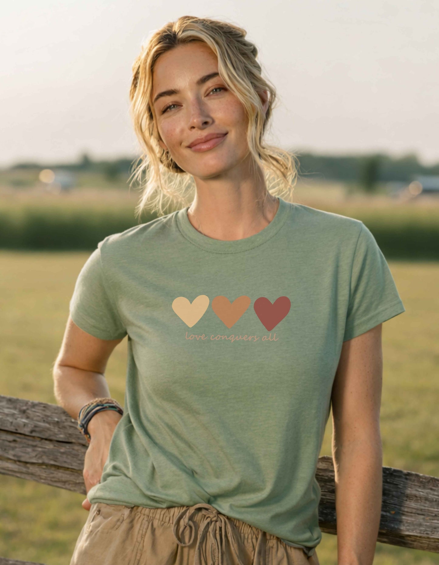 Women's Love Conquers All Short Sleeve Tee