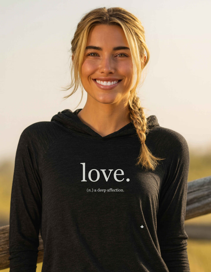 Women's Love Hooded Long-Sleeve Tee