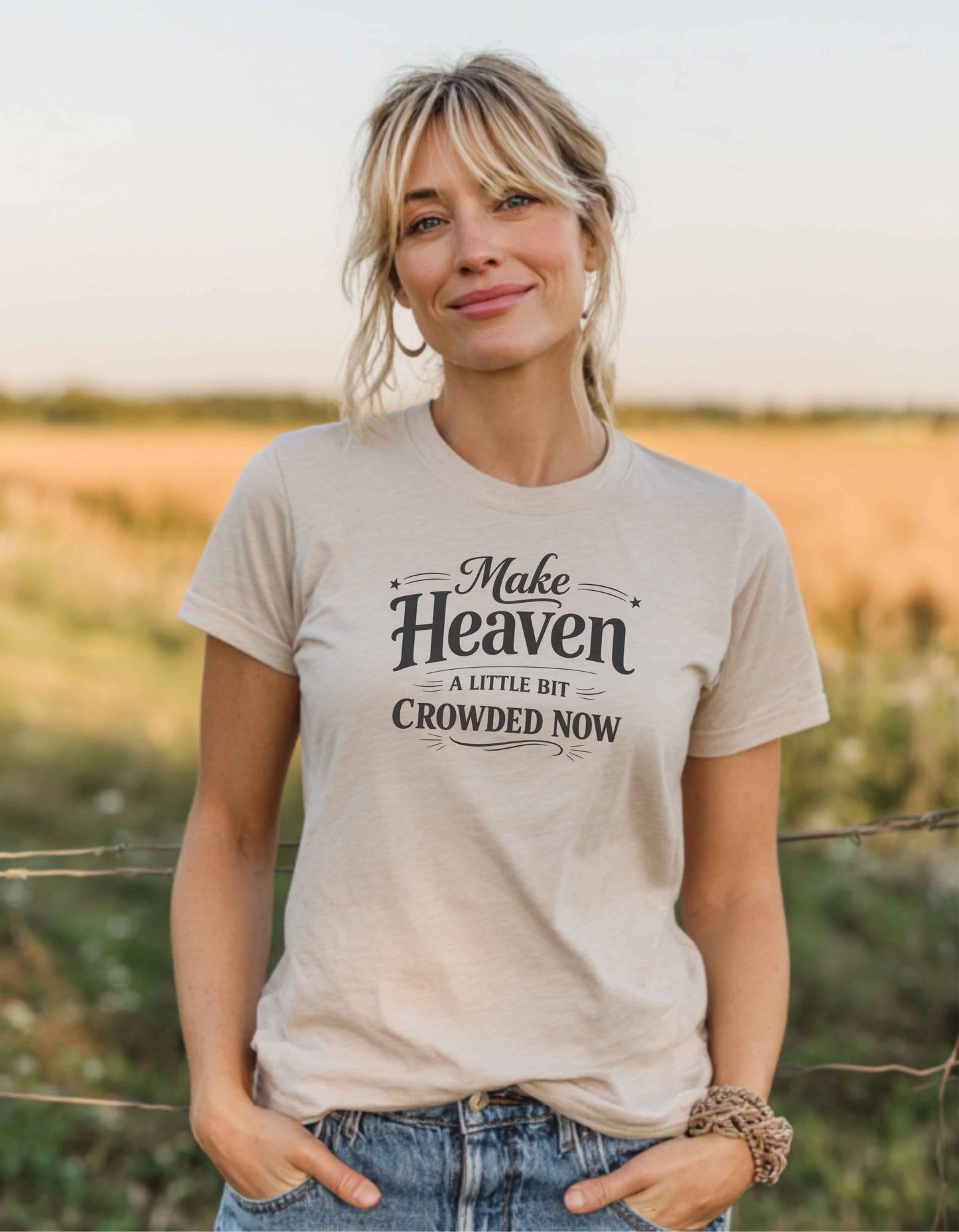 Women's Let's Make Heaven Crowded Short Sleeve Tee
