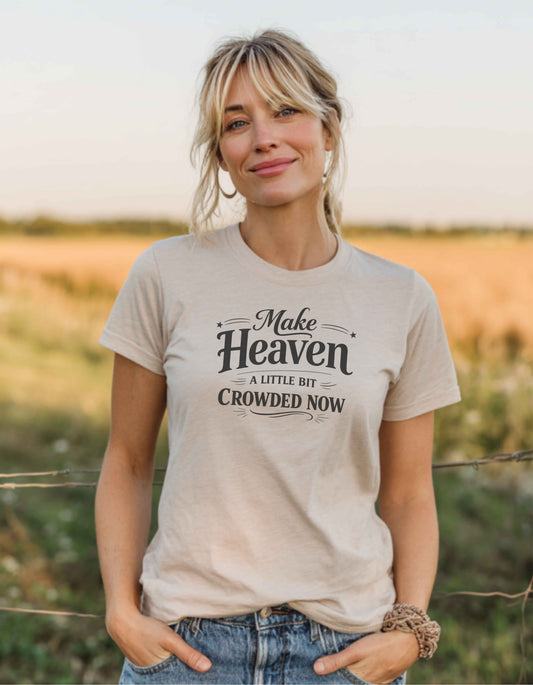 Women's Let's Make Heaven Crowded Short Sleeve Tee