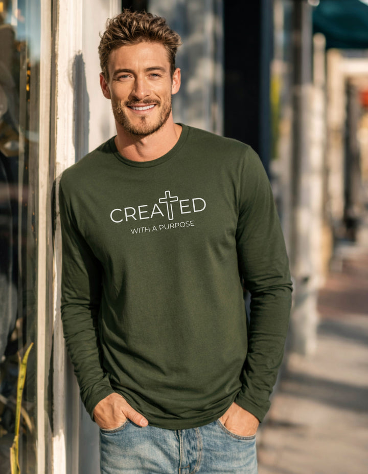 Men's Created With A Purpose Long Sleeve Tee
