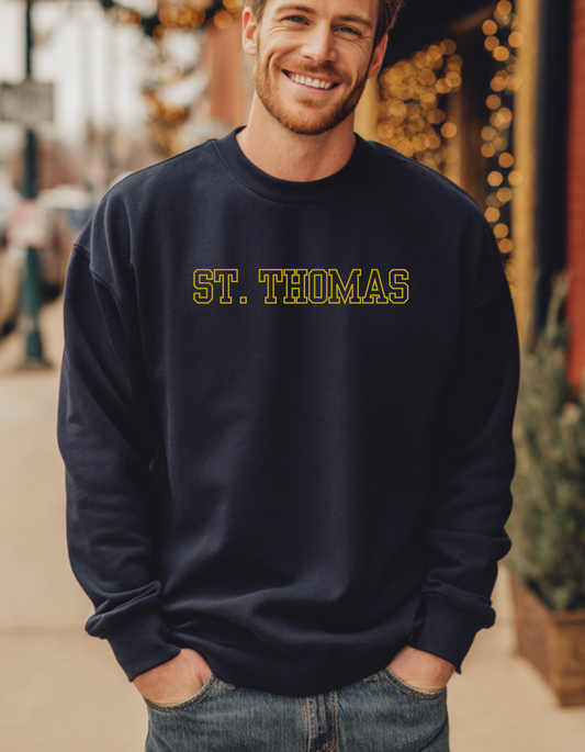 Men's St. Thomas Yellow Logo Sweatshirt