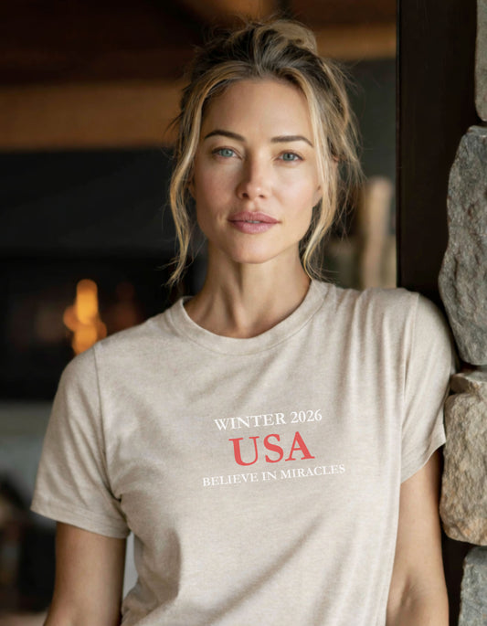 Women's Winter 2026 USA Miracles Short Sleeve Tee