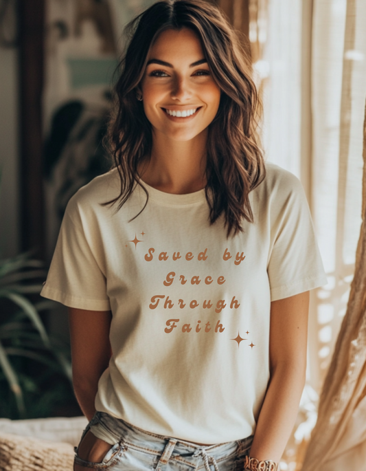 Women's Saved By Grace Short Sleeve Tee
