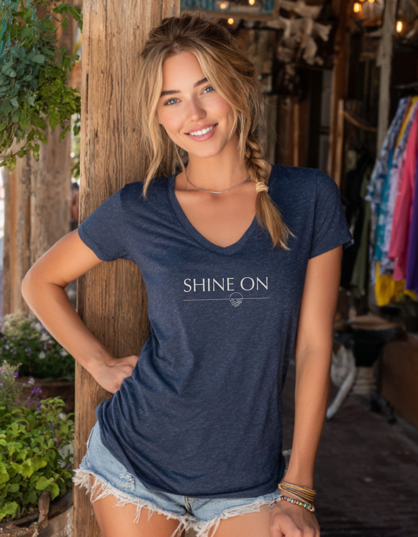 Women’s Shine On Sunrise Relaxed V-Neck T-Shirt