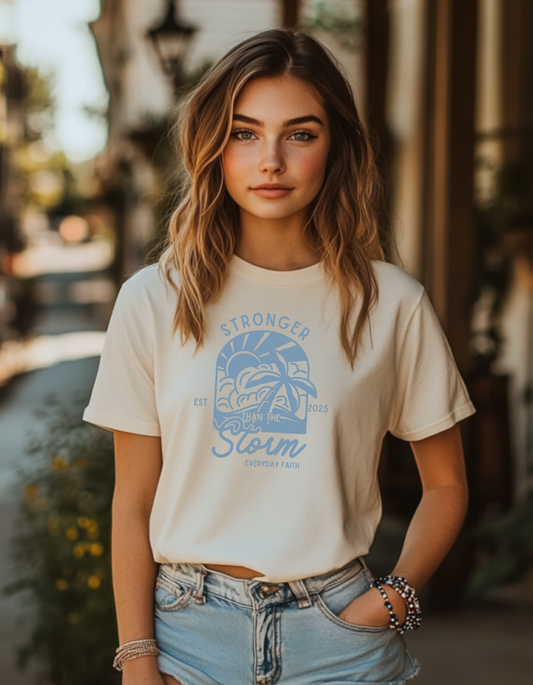 Women's Stronger Than The Storm Short Sleeve Tee