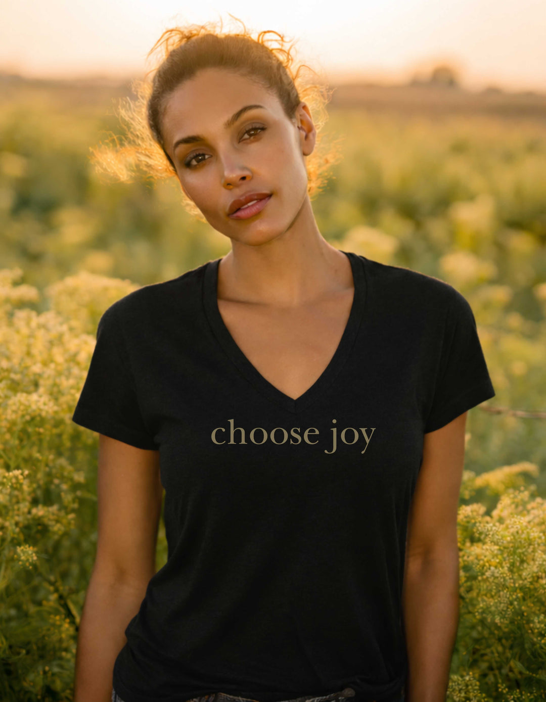 Women’s Choose Joy Relaxed V-Neck Tee