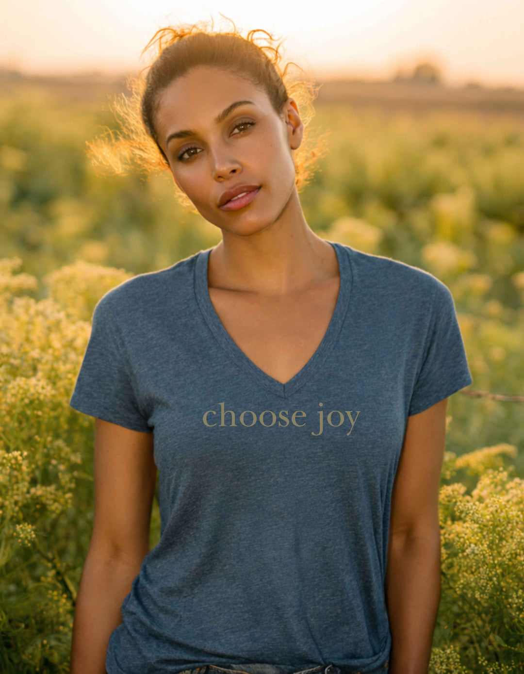 Women’s Choose Joy Relaxed V-Neck Tee
