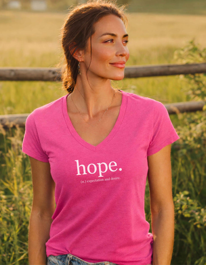 Women’s Hope Relaxed V-Neck Tee