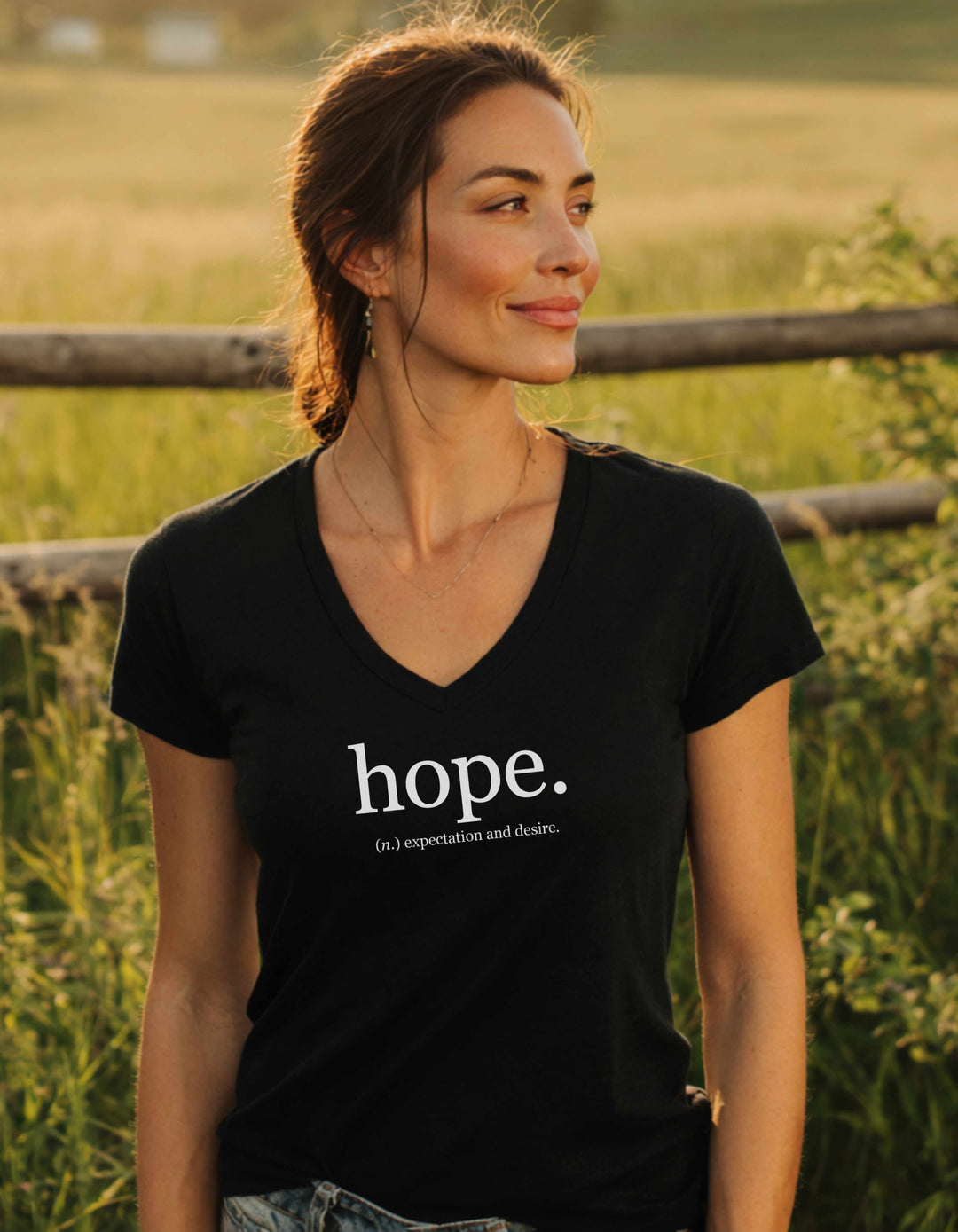 Women’s Hope Relaxed V-Neck Tee