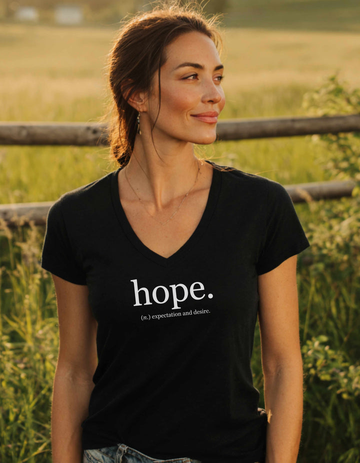 Women’s Hope Relaxed V-Neck Tee