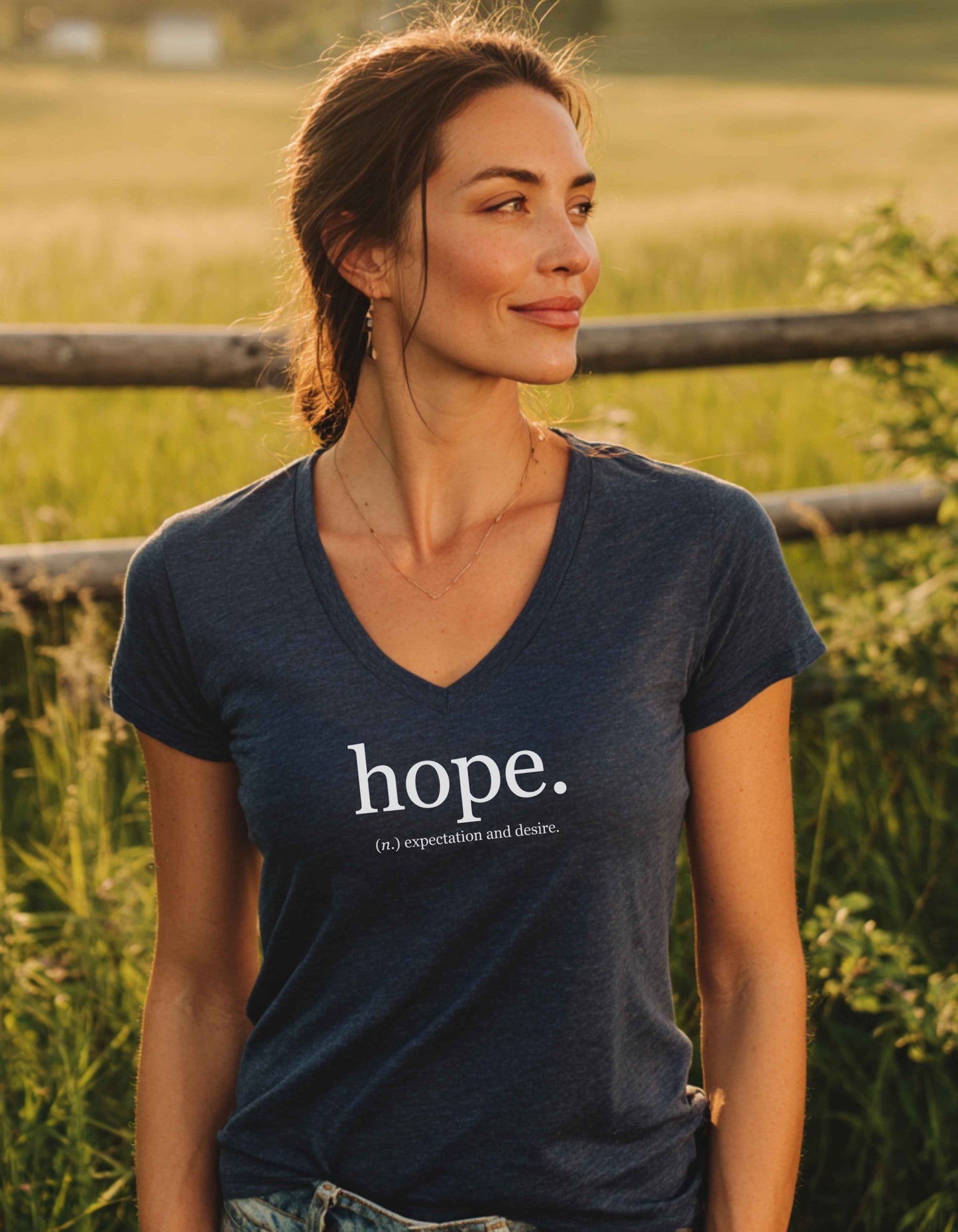 Women’s Hope Relaxed V-Neck Tee