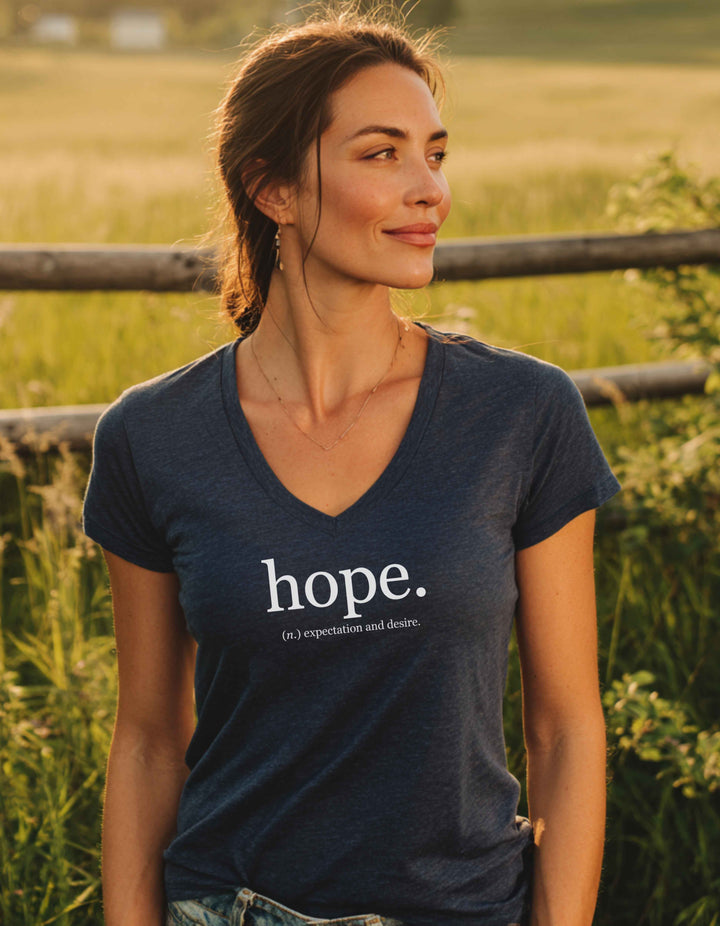 Women’s Hope Relaxed V-Neck Tee