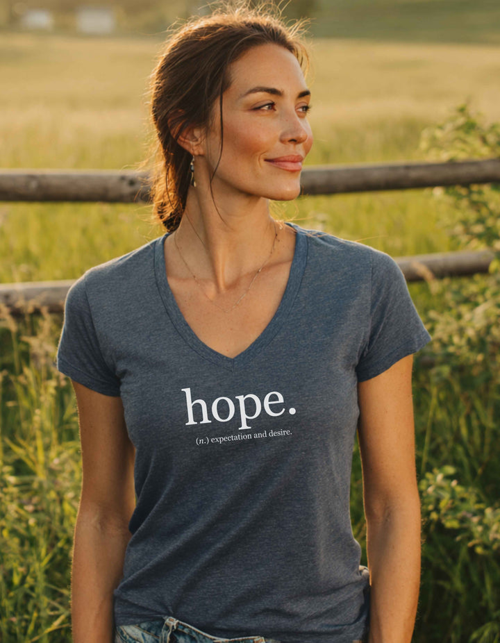 Women’s Hope Relaxed V-Neck Tee