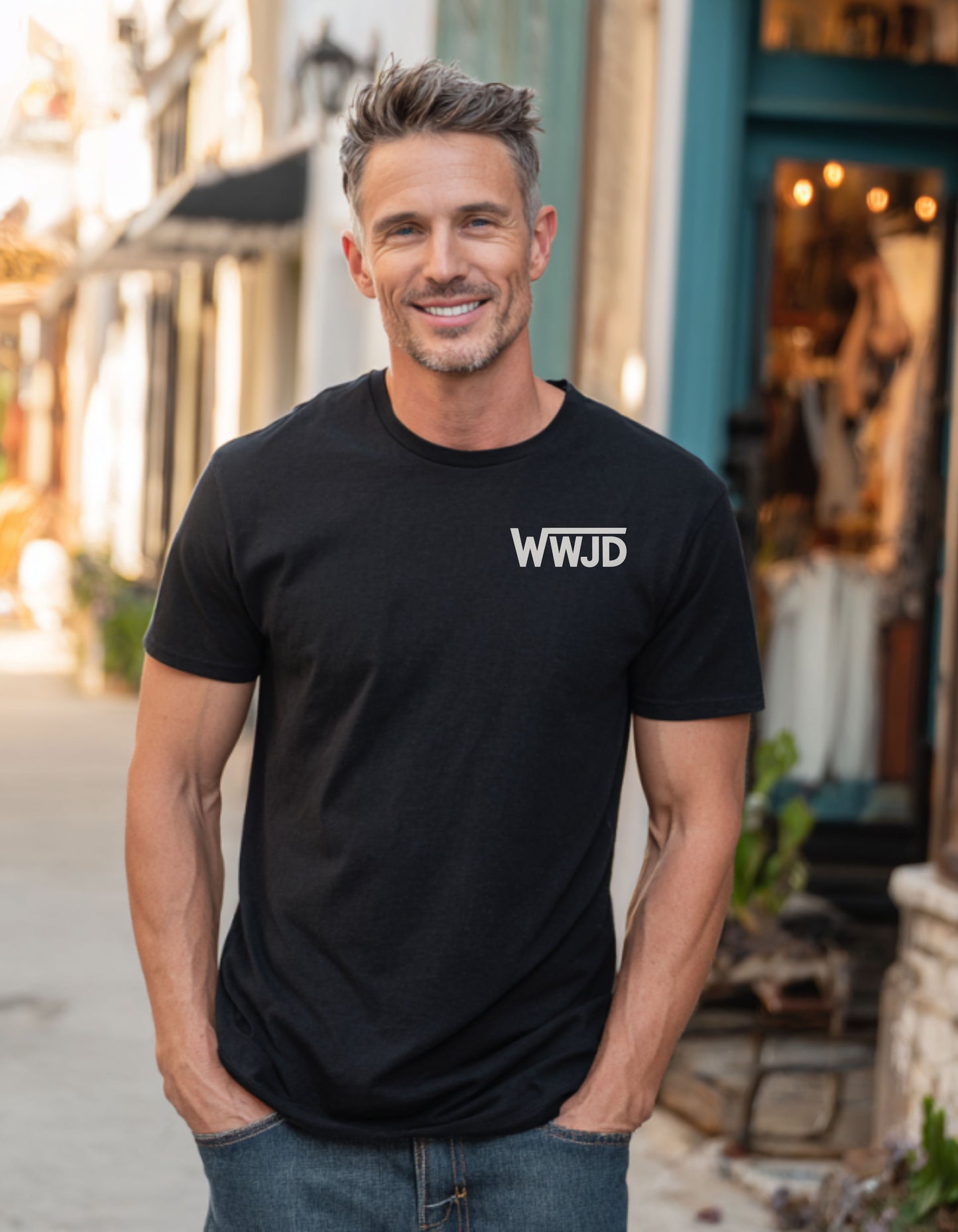 Men's WWJD Short Sleeve Tee